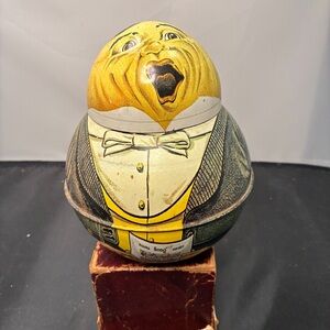 Vintage 70 Bristol Ware Opera Singer Roly Poly Tobacco Litho Tin Mayo's Cut Plug